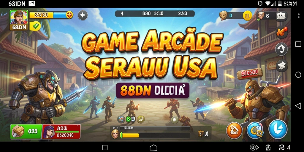 Screenshot utama 68IDN menampilkan gameplay arcade yang mendebarkan.