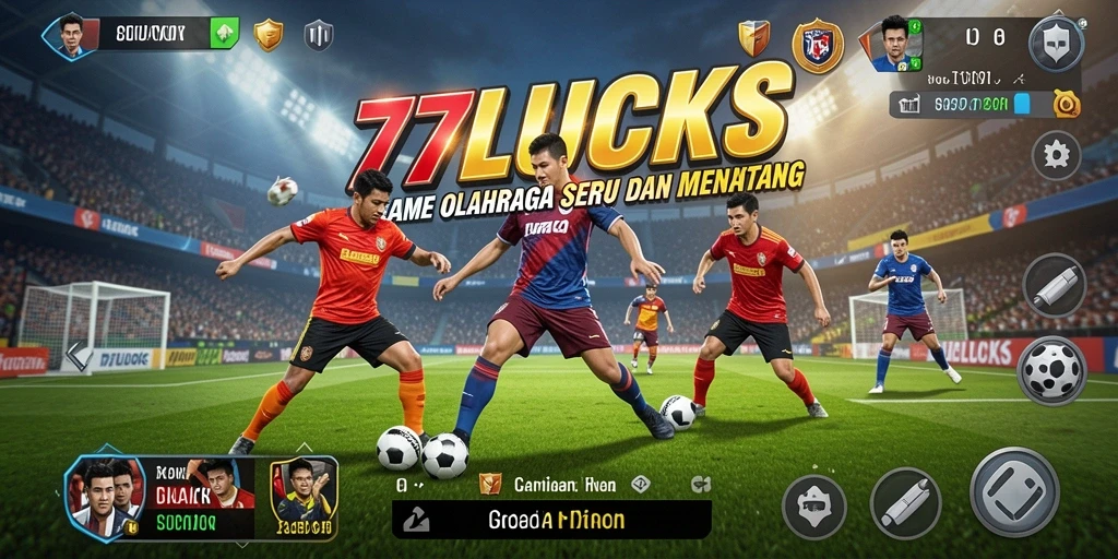 Screenshot gameplay 77LUCKS yang menampilkan aksi olahraga yang mendebarkan.
