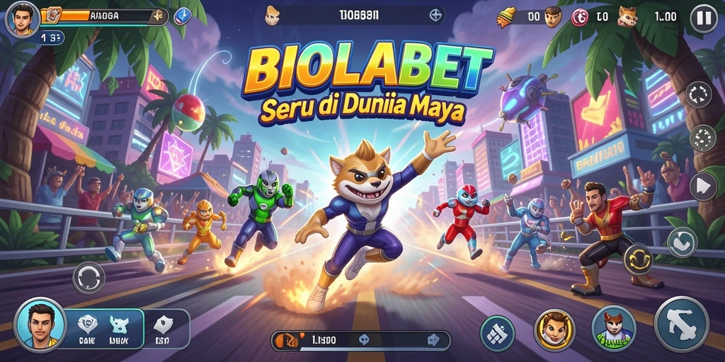 Tampilan gameplay Racing yang mendebarkan di BIOLABET.