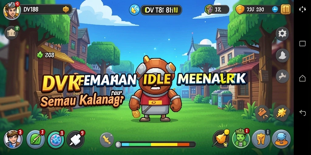 Screenshot gameplay <strong>DV188</strong> menampilkan aksi Idle yang seru dan intuitif.