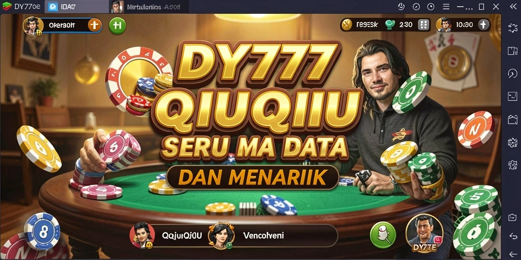 Screenshot gameplay DY777 menampilkan aksi QiuQiu yang mendebarkan.