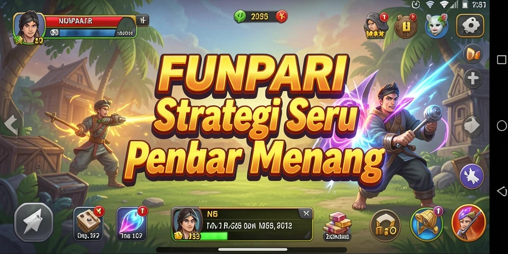 Tampilan gameplay strategis FUNPARI yang mendebarkan.