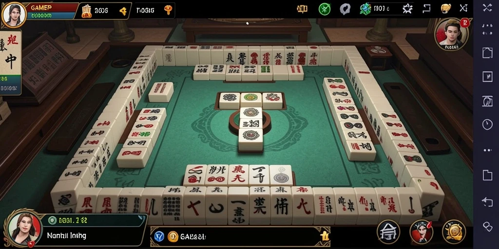 Screenshot utama GAMERP menunjukkan gameplay Mahjong yang mendebarkan.