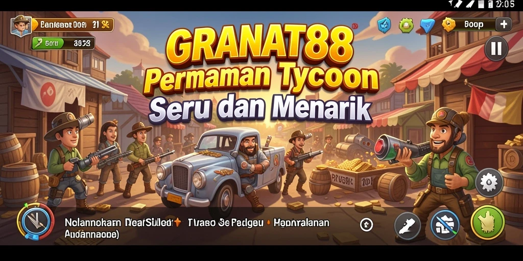 Tangkapan layar menunjukkan gameplay seru dari GRANAT88.