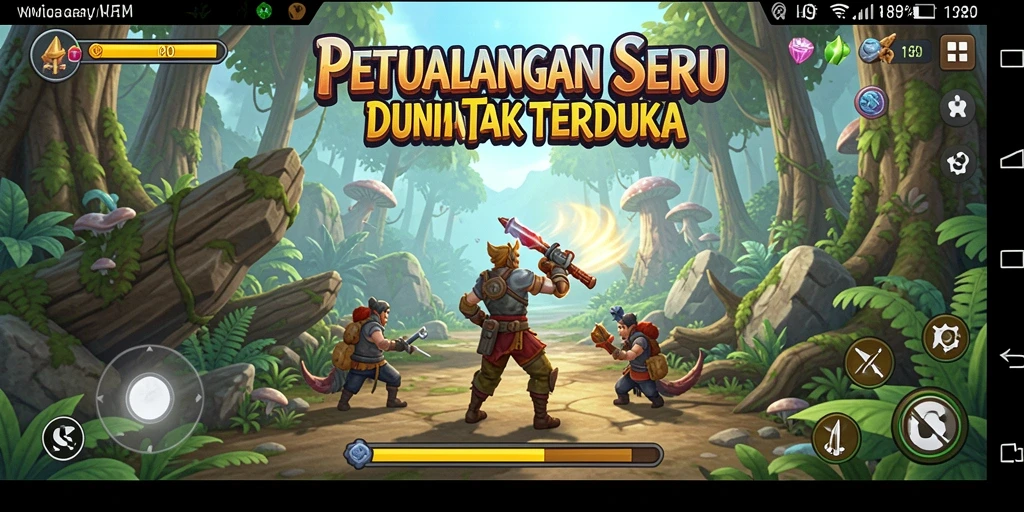 Screenshot gameplay H89 menampilkan petualangan di dunia yang menakjubkan.