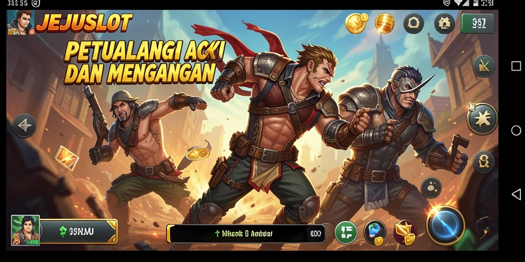 Tampilan seru gameplay JEJUSLOT dengan aksi yang menegangkan.