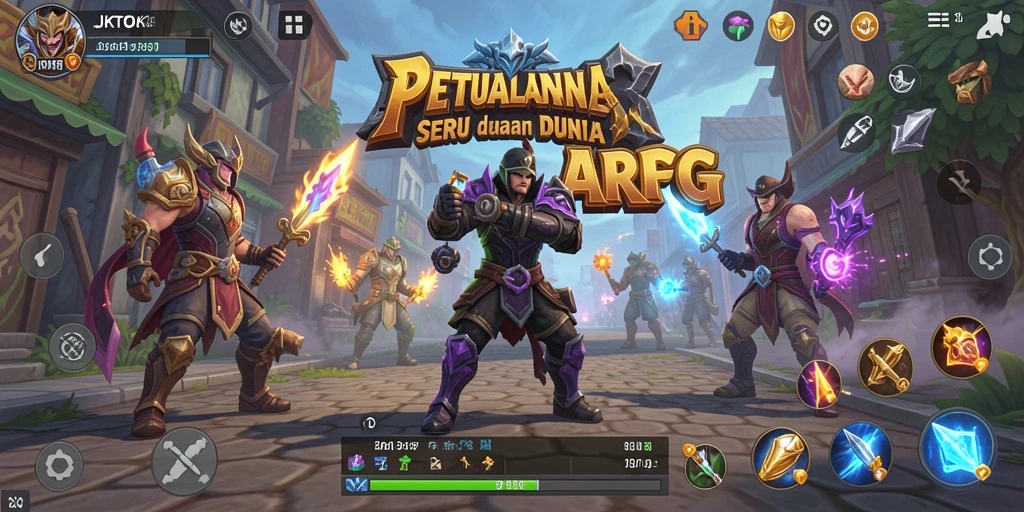 Gameplay mendebarkan dalam dunia ARPG JKTOK.