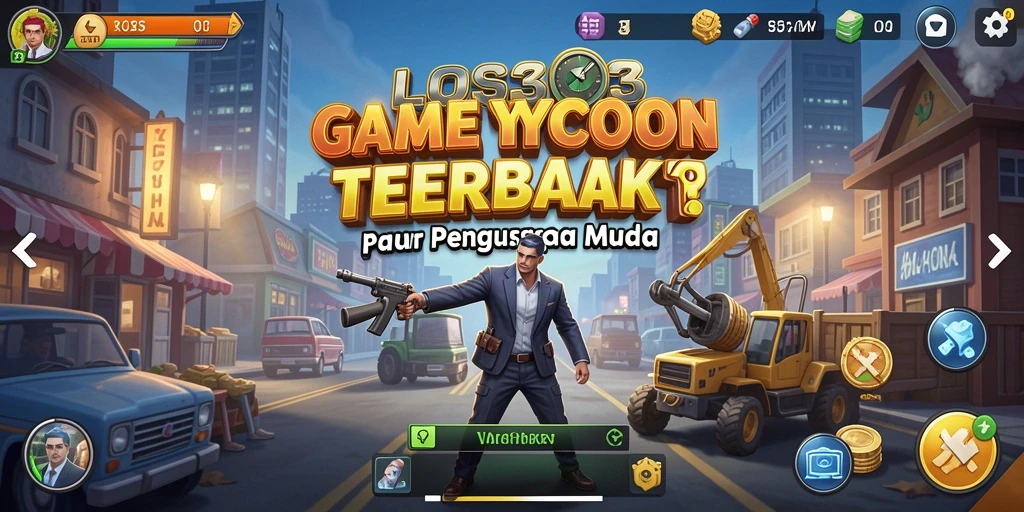 Screenshot gameplay LOS303 yang menunjukkan pengelolaan bisnis yang menyenangkan.