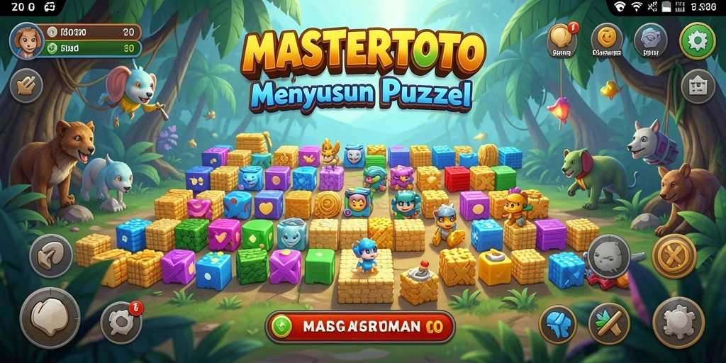 Screenshot gameplay MASTERTOTO yang menunjukkan tantangan puzzle menarik.