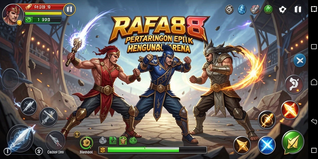 Tangkapan layar RAFA88 menunjukkan aksi pertarungan yang intens dan mendebarkan.