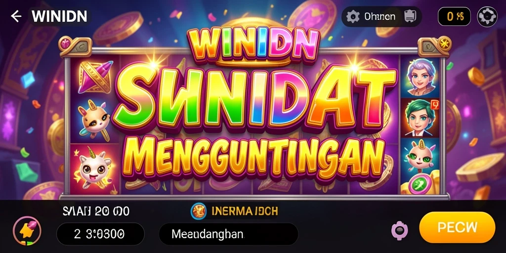 Screenshot permainan Slot WINIDN menampilkan grafik yang menawan.