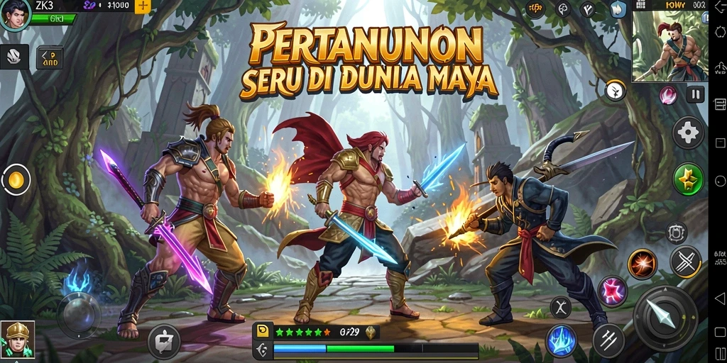 Screenshot ZK3 menunjukkan aksi pertarungan yang intens.