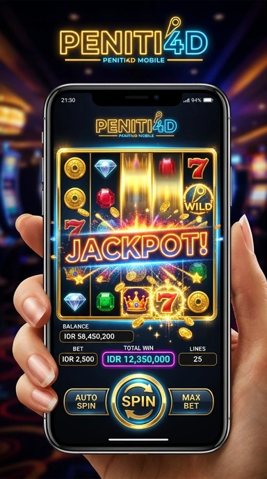 Tampilan utama aplikasi peniti4d yang sederhana dan mudah dinavigasi.